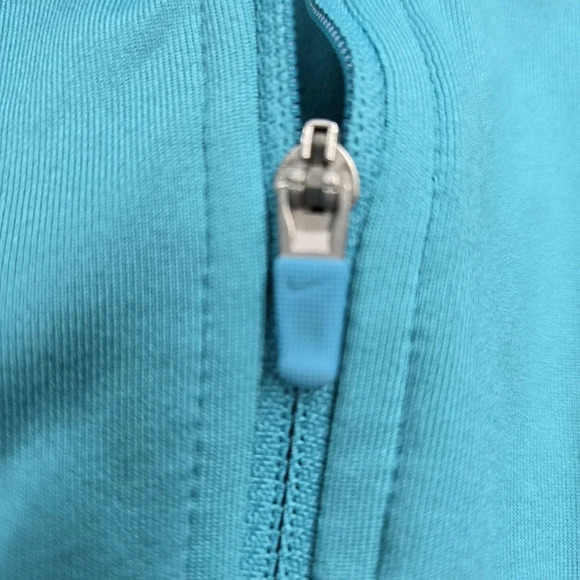 Nike Teal size medium 1/4 zip up  dry fit pro pull over  athletic Sweater - Picture 5 of 12